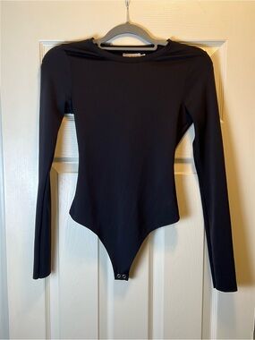 GOOD AMERICAN The Sculpting Modern Long Sleeve Bodysuit